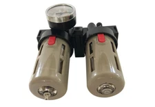 INTBUYING Air Compressor Twin Filter 1/2in NPT Air Line Piggyback Filter 