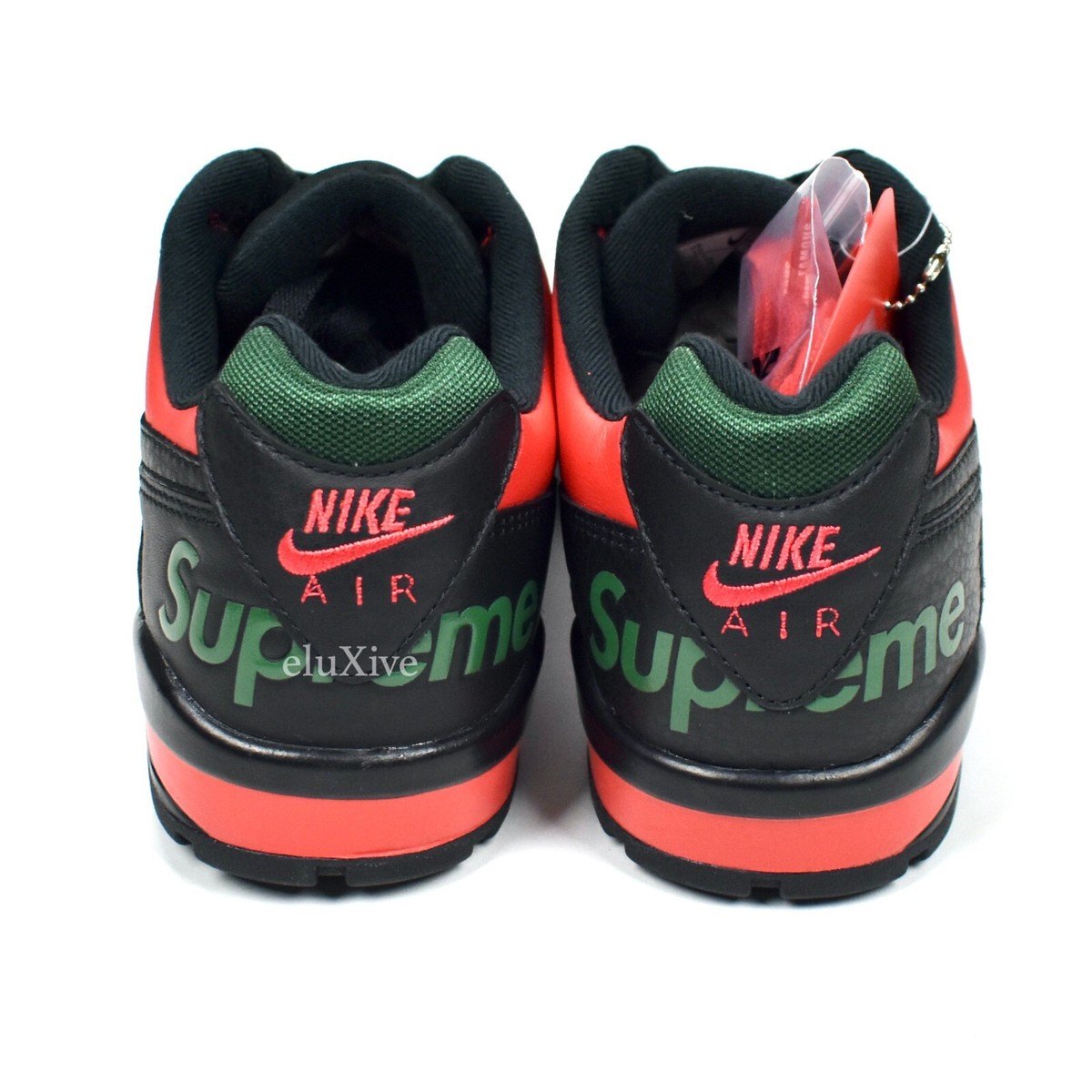 NWT Supreme Nike Air Cross Trainer 3 Low Black Red Green Men's 10