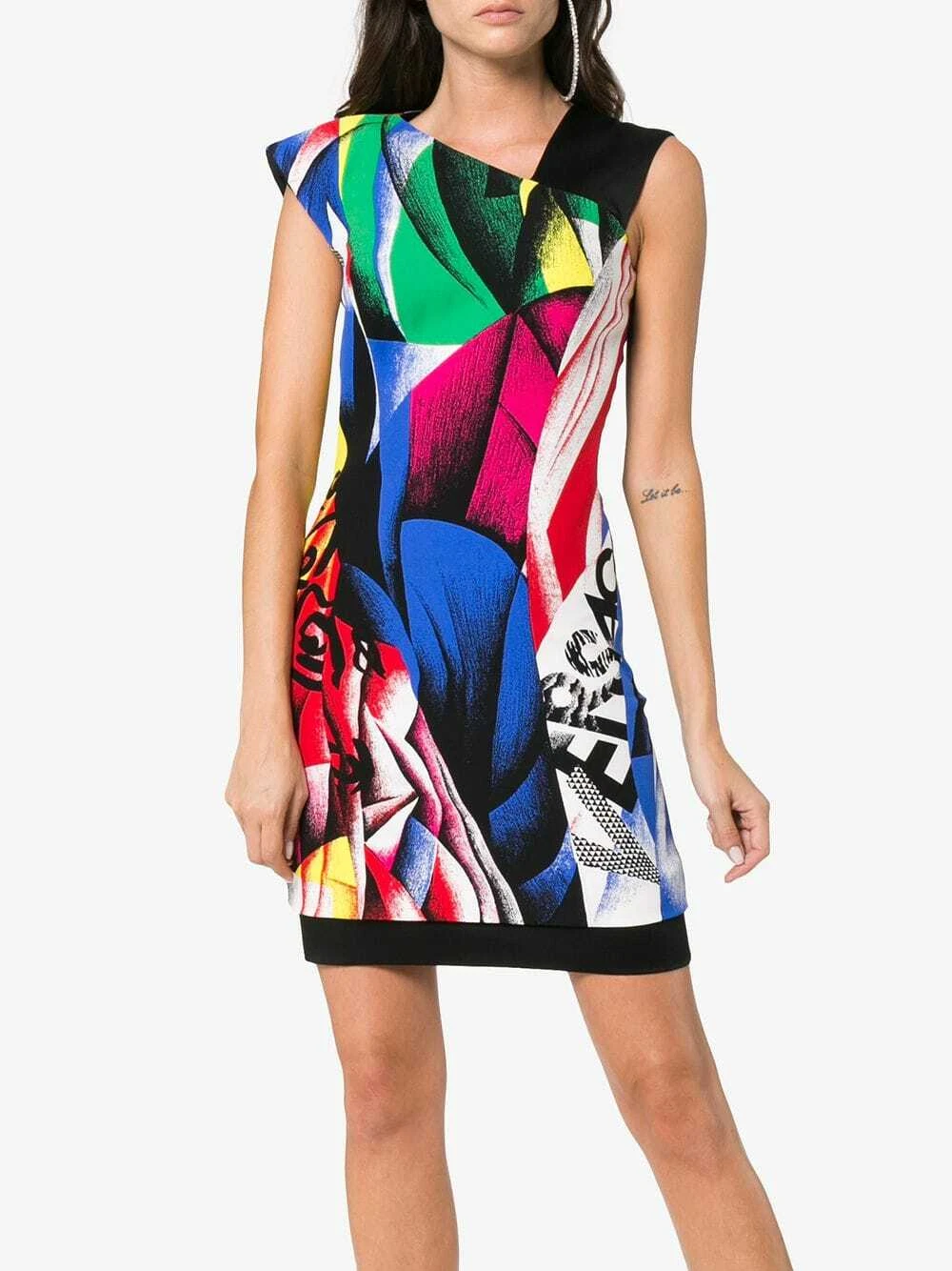 Mini abito con stampa VERSACE The Clash UK 10 IT 42