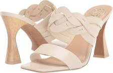Vince Camuto Rivky Size 5.5 M EU 36 Women's Leather Dress Sandals Creamy White