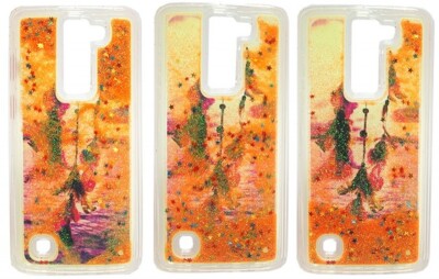Für Apple iPhone 6 6S - LIQUID HandyTasche Etui Flüssig Muster Case Hülle Orange