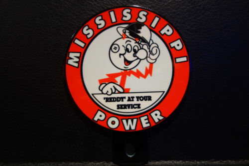 MISSISSIPPI POWER Reddy Kilowatt Plate Topper ELECTRICIAN GIFT - Picture 3 of 4