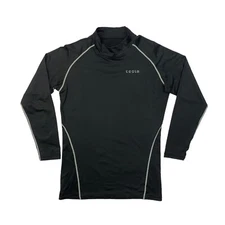 Tesla Shirt Men XXL Black Compression Fleece Lined Long Sleeve Fitted Base Layer