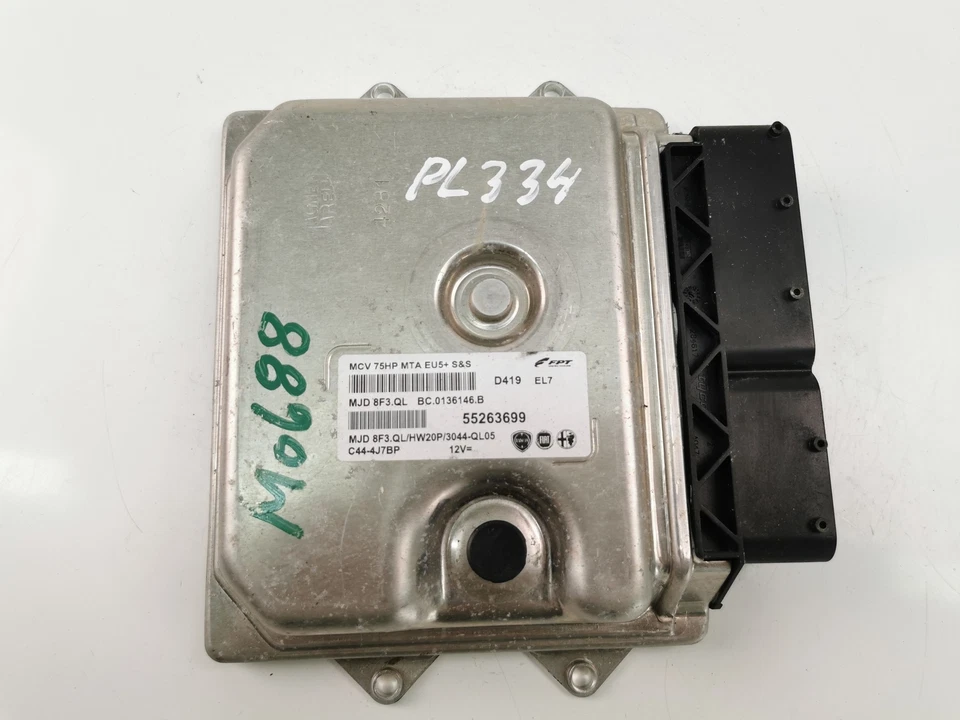 Centralina motore Fiat Qubo 225 ECU 55263699 2009 20295799 - Immagine 2 di 4
