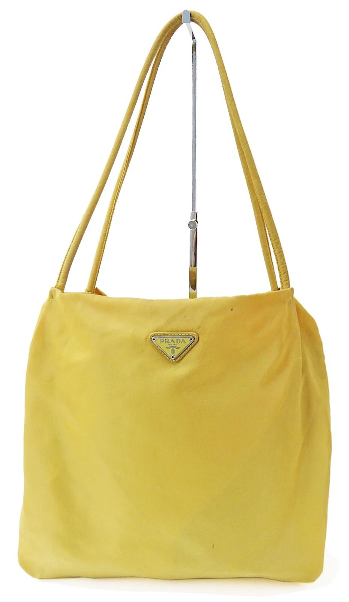 Sunny Yellow Leather Handbag | PRADA