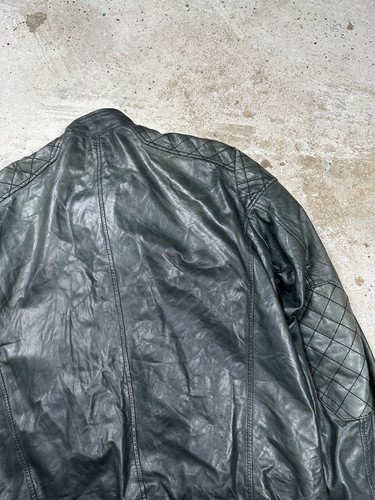 The Kooples Khaki Biker Lamb Leather Jacket - Picture 17 of 17