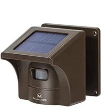 ●eMACROS Solar Powered Wireless Long Range Outdoor Driveway Alarm, Weatherproof,
