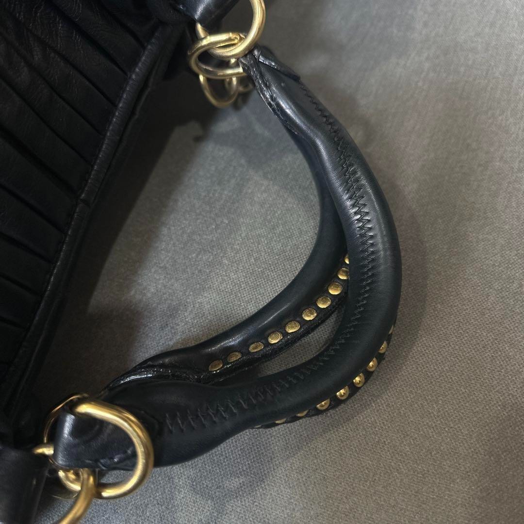 バッグ 2003FW miu miu archive studs leather bag MIU MIU Studded Leather Tote Bag Brown Vintage Archive | eBay