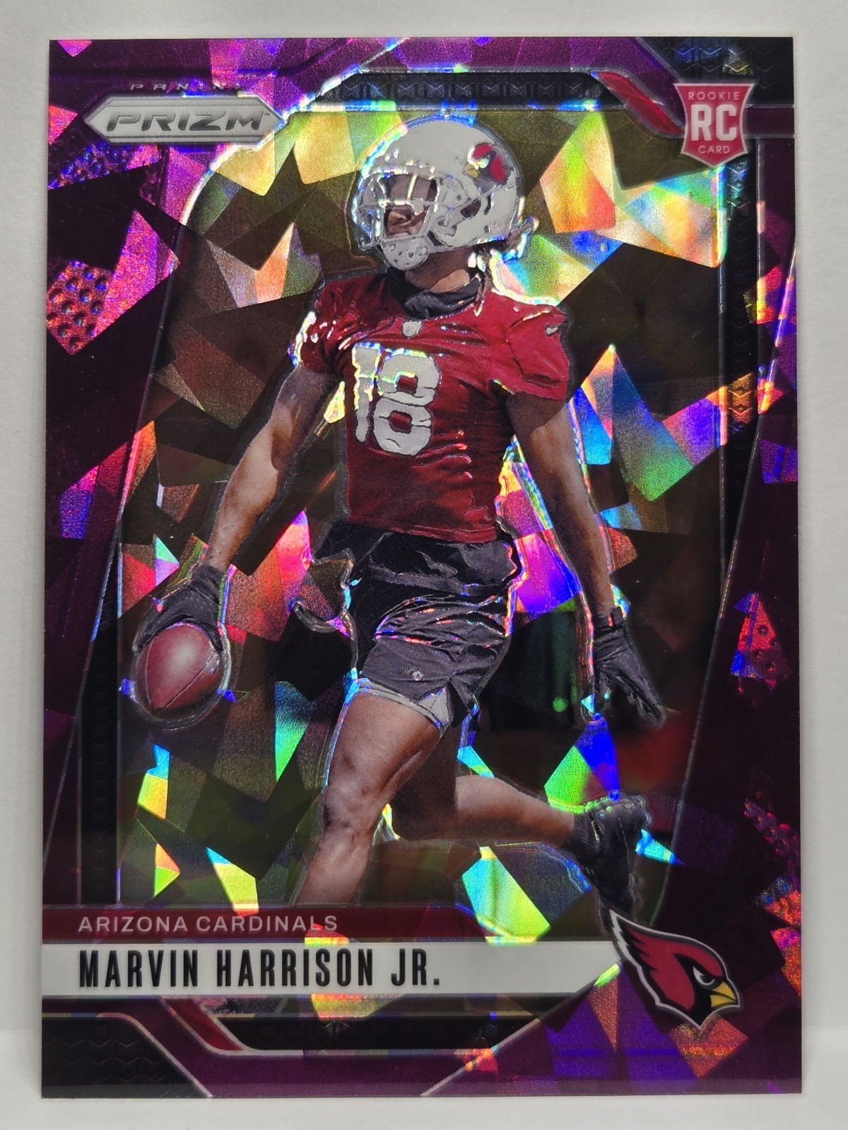 2024 Panini Prizm - Rookies Marvin Harrison Jr. #375 Purple Ice Prizm /225 (RC)