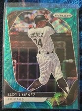 2020 Panini Prizm - Tier II Eloy Jimenez #160 Teal Wave Prizm