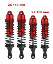 4x RC Car Shock Absorbers (2Pcs of 100mm & 2Pcs of 115mm) For Traxxas Slash