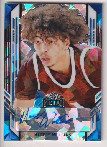 MARCUS WILLIAMS 2022-23 LEAF METAL BASKETBALL AUTOGRAPH AUTO CARD #D 21/25