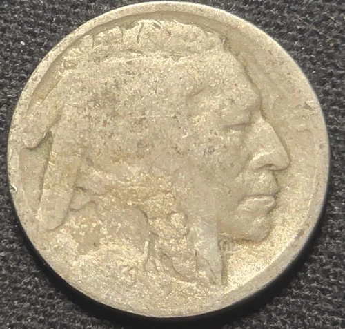 1913 S Buffalo Nickel Type 2,Key Date Restored,  Five Cent Coin