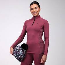 Aubrion React Long Sleeve Base Layer - Mauve