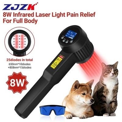 Cold Laser Physical Therapy Device 8W NIR Light for Chronic Pain Humans and Pets
