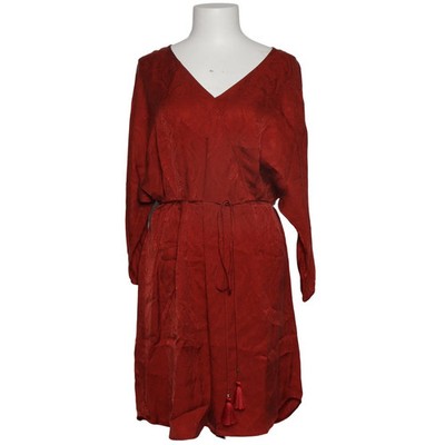 Massimo Dutti, Kaftan, Größe: L, Rot, Seide, Einfarbig, Damen #U7C