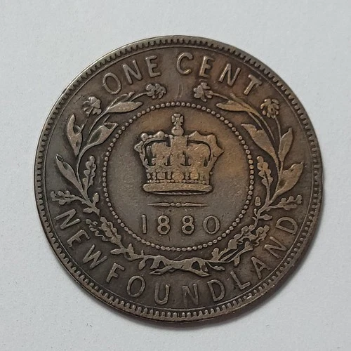 Photo of a 1880 Canada Large Cent from an eBay listing that sold on May 25, 2026