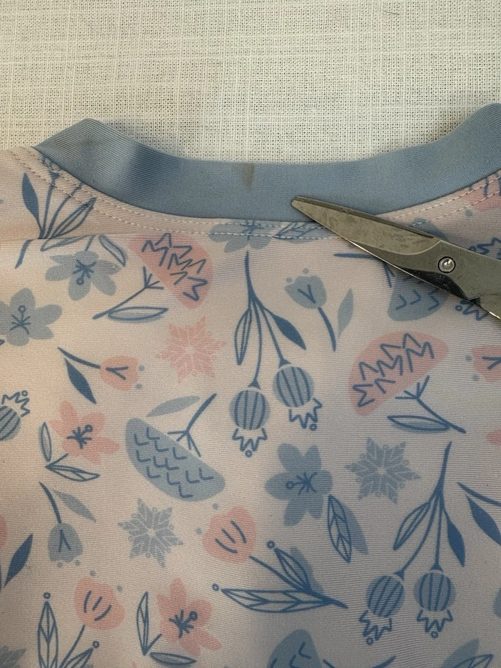 Disney Frozen Elsa Anna Camisa de Natación Floral Manga Larga Rosa Azul Camisa de Natación G 4T Foto 3 de 4