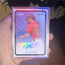 Pulse 2025 Pulse Baseball CJ Kayfus Autograph Serial Numbered 24/49 PB-CK