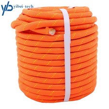 1/2in  125ft Double Braided Polyester Rope Breaking Strength 8400 Pounds Orange
