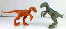 Mattel Jurassic World Velociraptor Blue DNA Scan Back Code 6" Figure Dinosaur