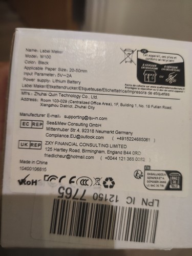 Phomemo Label Maker. Model M100. Black - Photo 3/4
