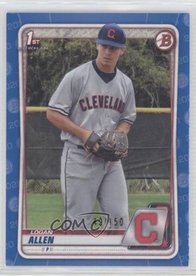 2020 Bowman Draft Blue Border 49/150 Logan Allen #BD-51 zi1