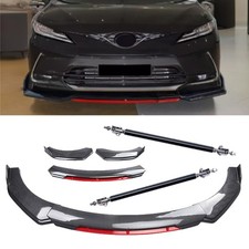 For Toyota Corolla Universal Carbon Fiber Body Front Bumper Lip Spoiler Splitter