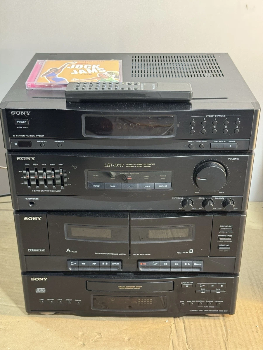 Chaîne Hi-Fi Sony LBT-705 – Ampli + Double K7 – Neuf En Boîte – 1991 – Japon