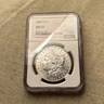 1883 S NGC AU53 Morgan Silver Dollar $1 US Mint Rare Key Date Coin 1883-S F002