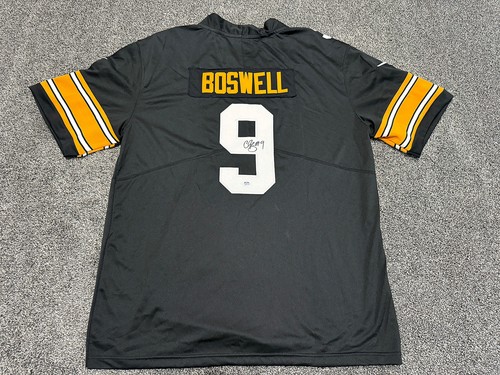 Camiseta de fútbol americano firmada por Chris Boswell Pittsburgh Steelers autógrafo certificado de autenticidad PSA XL - Imagen 4 de 5