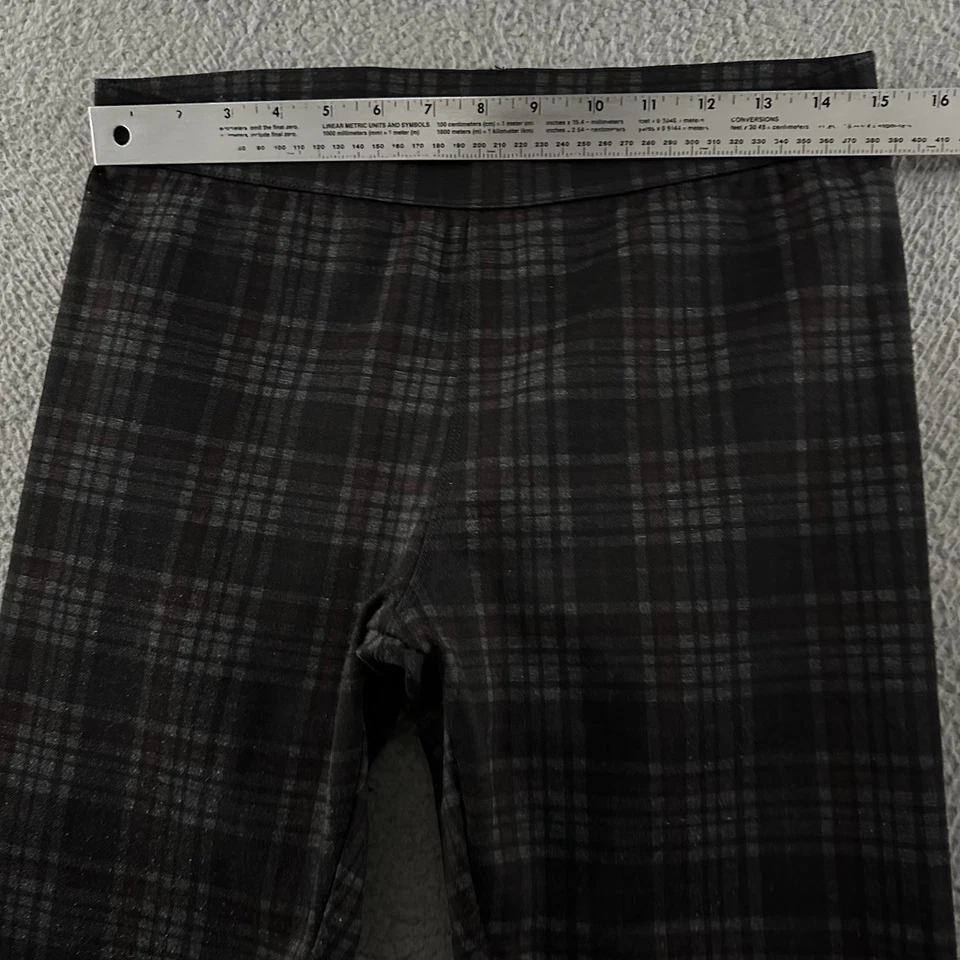 Simply Vera Wang Womens Pants Multicolor Medium Ankle Plaid Polyester Blend - Image 4 of 4