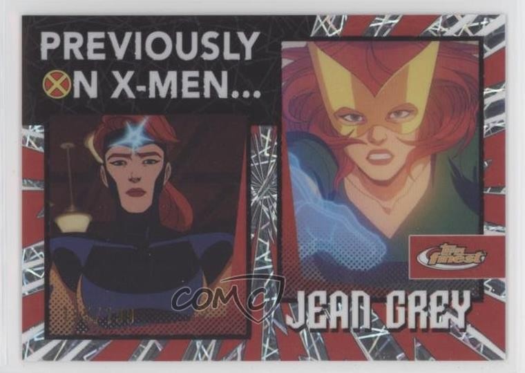 2025 Topps Finest X-Men '97 Previously On Laser Refractor 135/199 Jean Grey 19hu