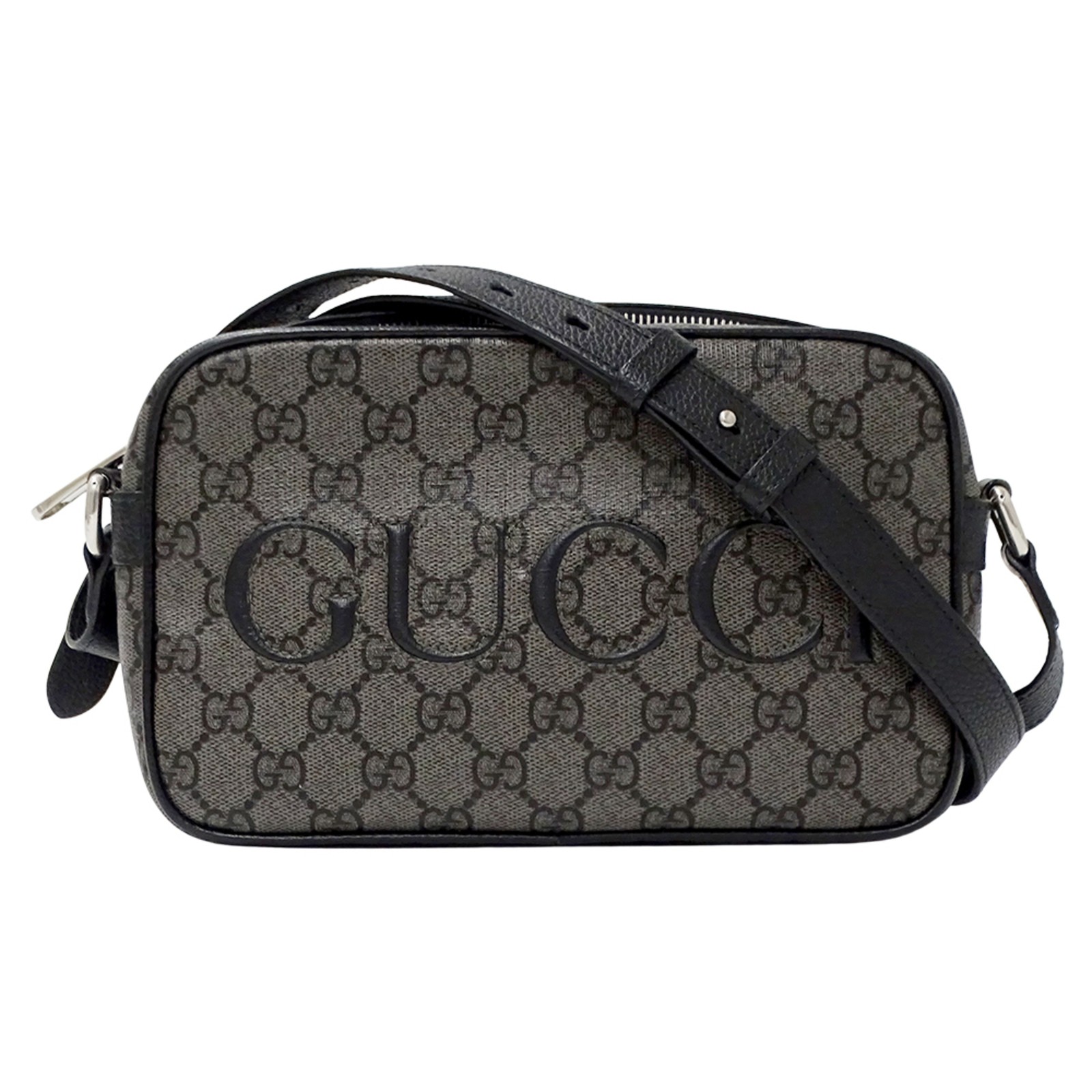 Gucci GG Supreme Shoulder Bag (Gray/Black) 768391, Women's Mini Ba... GZl1fd8z