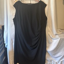 Chaps Women's Maxi Empire Dress Size 20W, Black Sleeveless #277/14