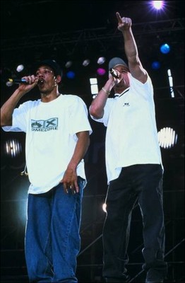 Joey starr and Kool Shen Celebrity Singer Performer Concert Old Photo