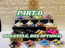 Best Handcrafted 3D Mini Sneaker Keychain Shoes Keyring with Box/Bag Sneakers-D