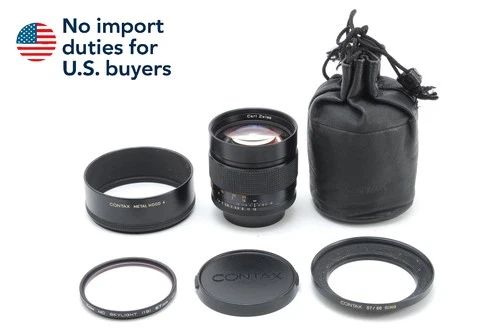 [Near MINT] CONTAX Carl Zeiss Planar 85mm f/1.4 AEG C/Y CY Mount Lens From JAPAN