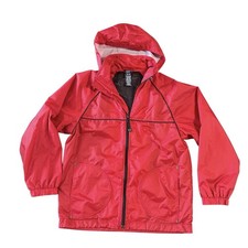 Vtg Gap Jacket Windbreaker Nylon Full Zip Mesh Lining Fold Away Hood Kids XXL