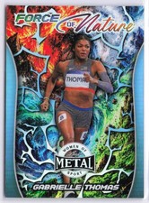 2026 Leaf Metal Women of Sport #11 Gabrielle Thomas 7/8 Force of Nature Platinum