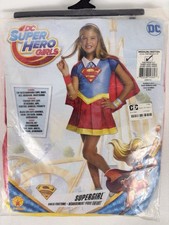 NEW Supergirl Costume Kids DC Superhero Girls Deluxe Halloween Medium Ages 5-7