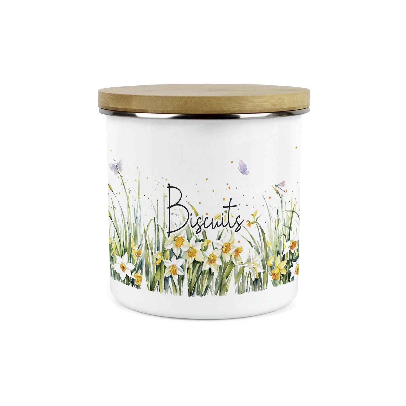Spring Daffodils Biscuits Storage Canister - Yellow Floral Kitchen Jar Gifts
Opens in a new window o