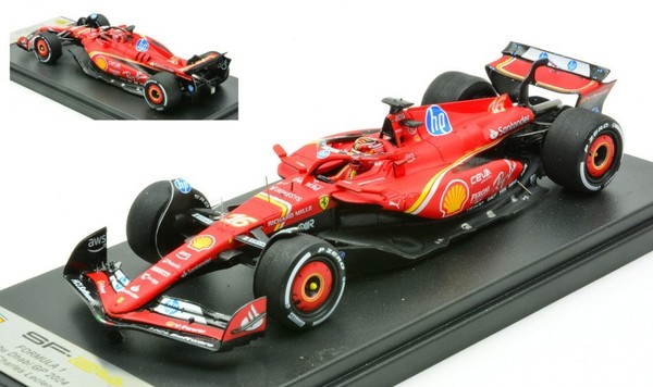 Looksmart 1/43 F1 Ferrari Sf 24 Leclerc Abu Dhabi Gp 2024 Statisches Modell-image