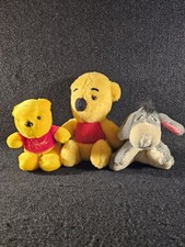 LOT OF 3 VINTAGE 1970 1989  1991 SEARS DISNEY WINNIE THE POOH PLUSH CHARACTERS