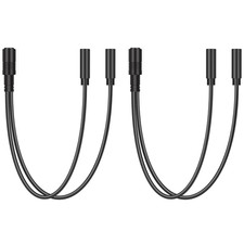 2 Pack 3.5Mm 1/8" TRS Stereo 1-Female to Dual 2-Female Jack Splitter Audio Cable