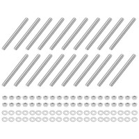 20Stk Vollgewindestange M6 X 60Mm 201 Edelstahl Rechtsgewinde Stangen
