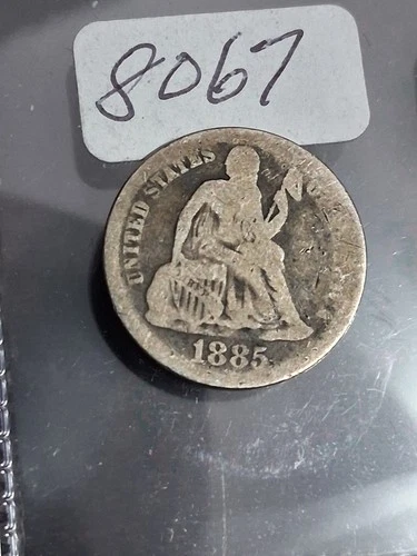 1885-P Seated Liberty Dime — photo from the most recent tracked eBay sale