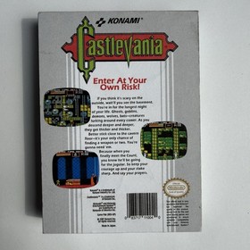 Retro Vintage 3D Castlevania Nintendo NES Game Box Refrigerator Magnet
