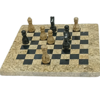 Handgefertigtes Onyx Marmor Schachbrett Größe: 8 × 8 Zoll