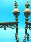 Pair of Antique Brass Fireplace Andirons (fire dogs) — photo 5